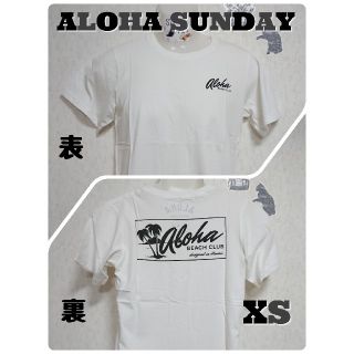 ロンハーマン(Ron Herman)の【XS】ALOHA SUNDAY  ポイントロゴ＆バックプリントTシャツ(Tシャツ/カットソー(半袖/袖なし))