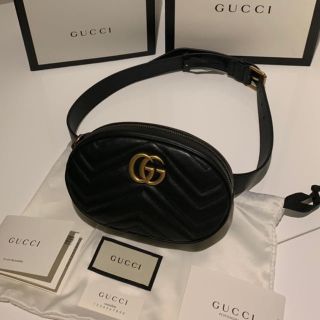 グッチ(Gucci)の美品 Gucci グッチ ショルダーバッグ マーモント ベルトバッグ(ボディバッグ/ウエストポーチ)