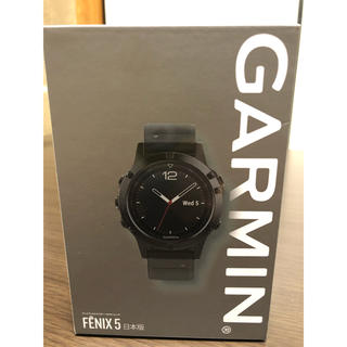 ガーミン(GARMIN)の【中古美品】GARMIN FENIX5 日本版 SAPPHIRE EDITION(腕時計(デジタル))