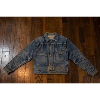 リーバイス(Levi's)の博物館級。40s オリジナル　リーバイス  506xx 鬼ヒゲ　ハチノス　片面(Gジャン/デニムジャケット)