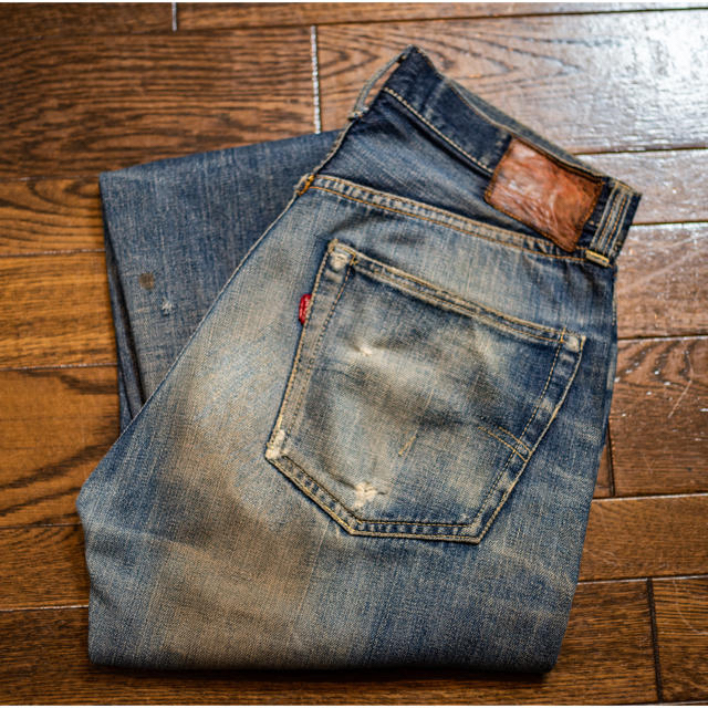 Levi's(リーバイス)の40s 50s 革パッチ オリジナル 片面 ハチノス  メンズのパンツ(デニム/ジーンズ)の商品写真