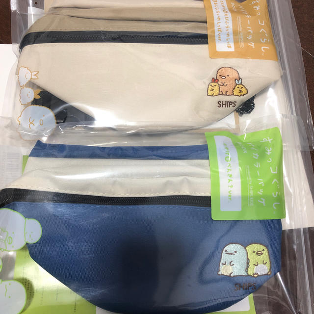 すみっコぐらし　バイカラーバッグ　ships シップス　すみっコ　とんかつ