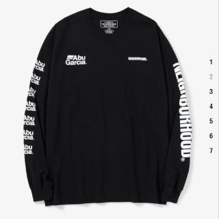 ネイバーフッド(NEIGHBORHOOD)のNEIGHBORHOOD×アブガルシア ID/C-TEE LS 黒 L(Tシャツ/カットソー(七分/長袖))