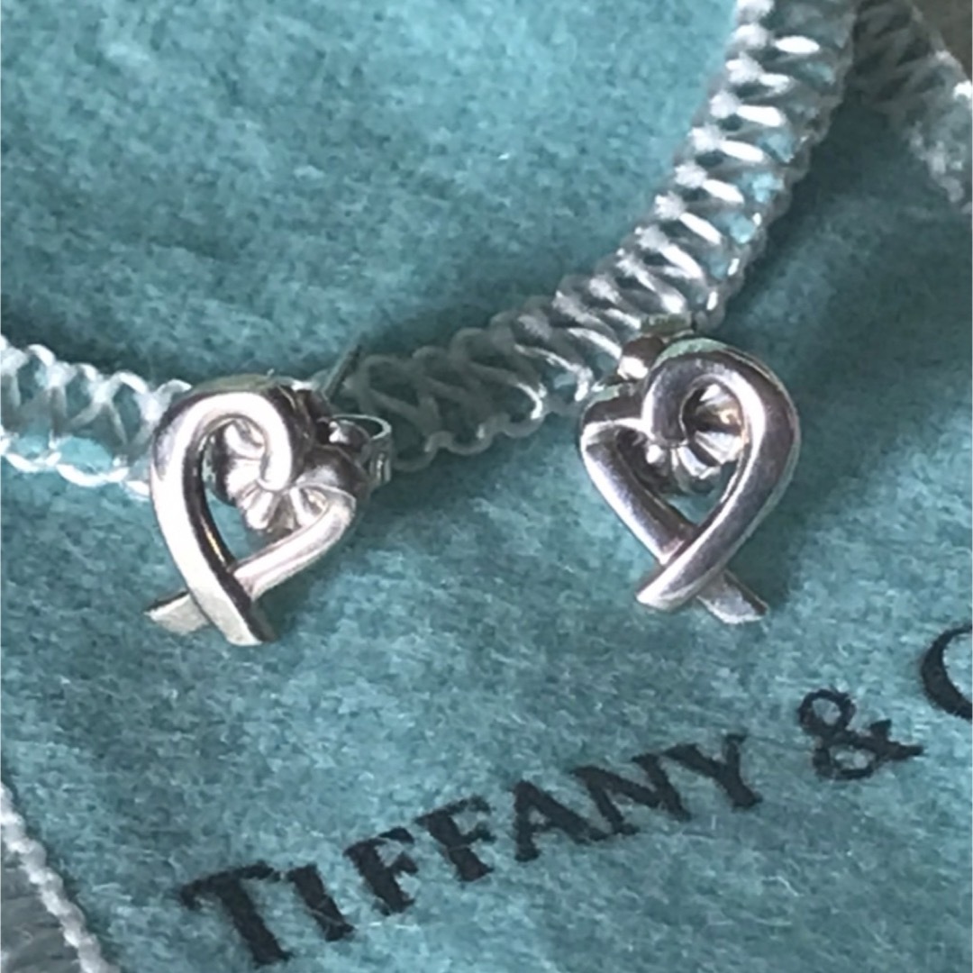 Tiffany & Co. - ティファニー シルバー ピアス ラビングハート 両耳の ...