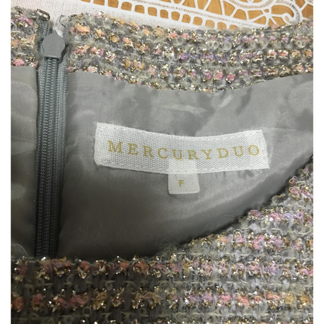 MERCURYDUO(マーキュリーデュオ)のマーキュリーデュオ ラメ入りワンピ レディースのワンピース(ひざ丈ワンピース)の商品写真