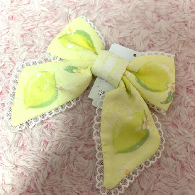 Angelic Pretty♡Fruity Lemon ヘアクリップ♡リボン