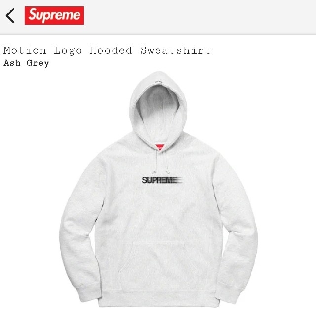 Supreme(シュプリーム)のSupeme Motion Logo Hooded Sweatshirt メンズのトップス(パーカー)の商品写真