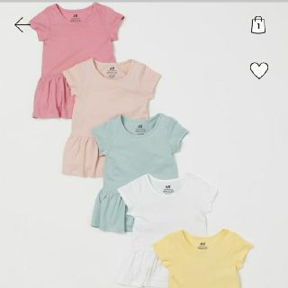 エイチアンドエム(H&M)のH&M ジャージーワンピース5枚セット(Ｔシャツ)