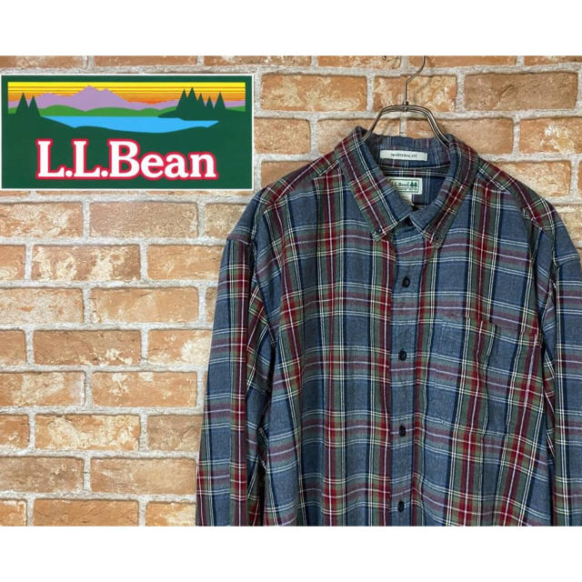 L.L.Bean - L.L.Bean チェックシャツ 長袖 XL 100%コットン エルエルビーンの通販 by 【USA古着】※表示価格