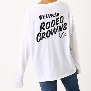 ロデオクラウンズワイドボウル(RODEO CROWNS WIDE BOWL)の新品未使用 ホワイト 特別提供価格(Tシャツ(長袖/七分))