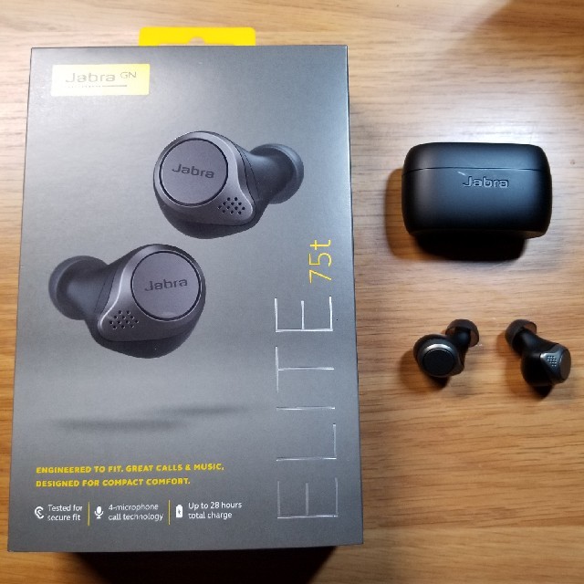 jabra Elite 75t　完全ワイヤレスイヤホンオーディオ機器