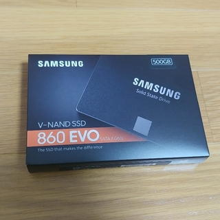 サムスン(SAMSUNG)の新品未開封　SAMSUNG SSD 860EVO　500GB(PCパーツ)