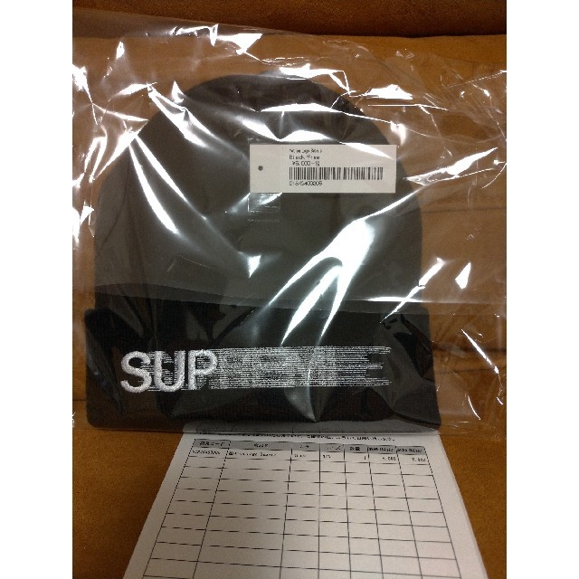 Supreme(シュプリーム)のSupreme Motion Logo  Beanie  Black メンズの帽子(ニット帽/ビーニー)の商品写真