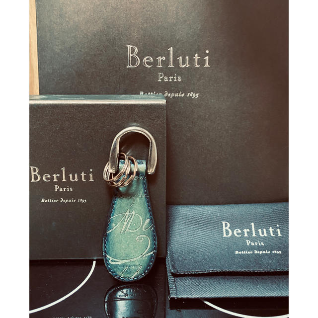 ベルルッティ✨カリグラフィー✨シューホーン✨キーリング✨Berluti✨レザー✨