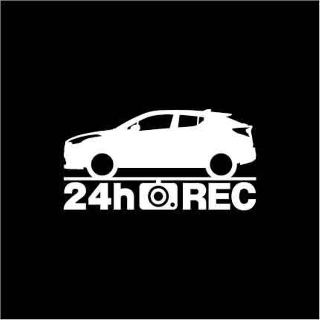 トヨタ(トヨタ)の【ドラレコ】トヨタ C-HR【10系】後期型 24時間 録画中 ステッカー 自動車/バイクの自動車(セキュリティ)の商品写真