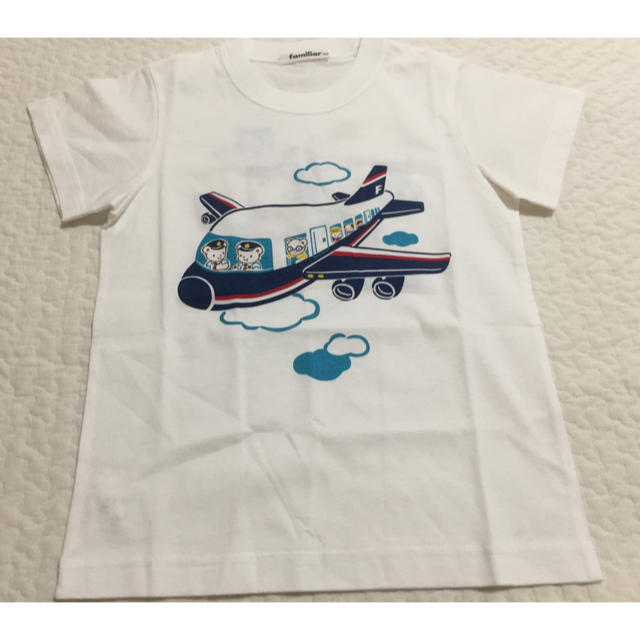 ファミリア Tシャツ おはなし 飛行機 120 新品未使用