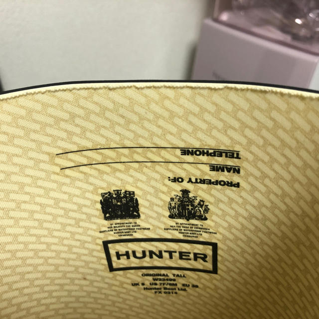 HUNTER(ハンター)の美品　HUNTER 長靴　UK5 レディースの靴/シューズ(レインブーツ/長靴)の商品写真