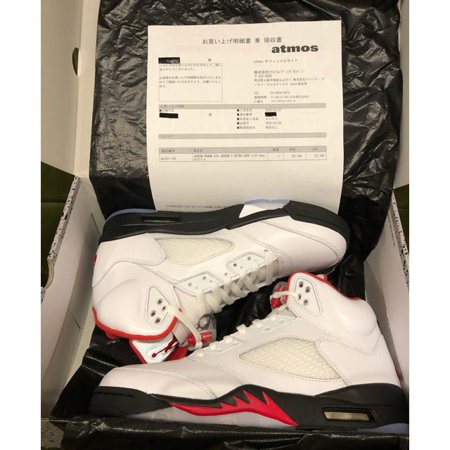 NIKE AIR JORDAN 5 RETRO FIRE RED 27cm