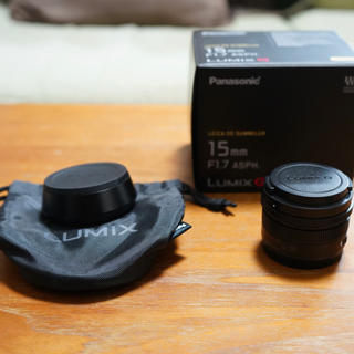 パナソニック(Panasonic)のLEICA DG SUMMILUX 15mm f1.7(レンズ(単焦点))