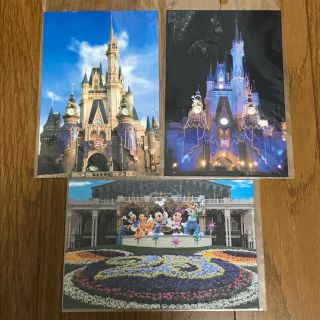 ディズニー(Disney)のTDL◆25周年 シンデレラ城・パークモニュメント◆ポストカード(キャラクターグッズ)