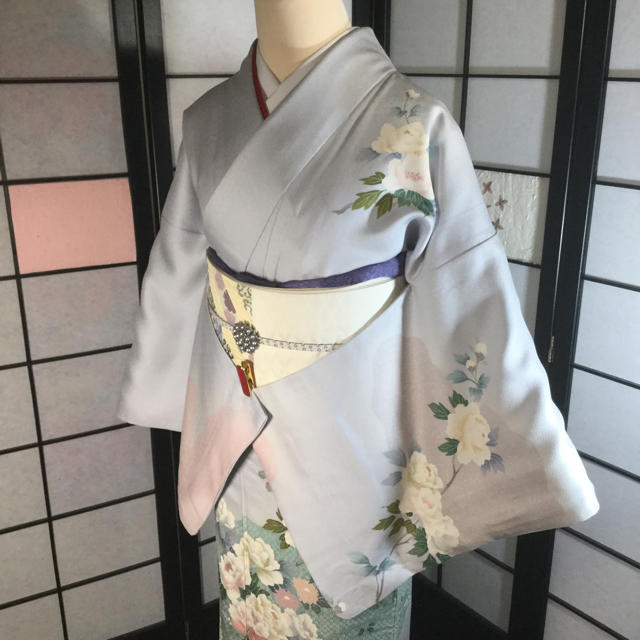 専用❣️上品【四季の花々】訪問着 正絹 袷 s779