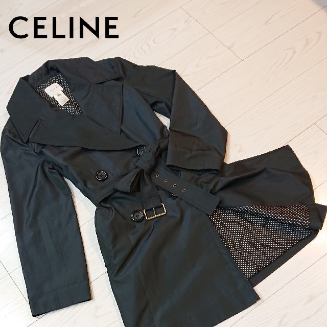 celine(セリーヌ)のフランス製 CELINE セリーヌ レディース トレンチコート サイズ40 レディースのジャケット/アウター(トレンチコート)の商品写真