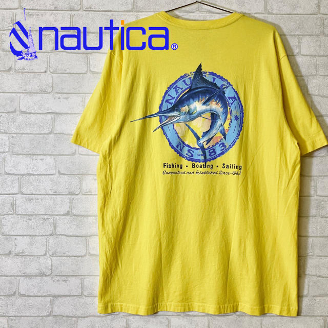 NAUTICA(ノーティカ)のNAUTICA ノーティカ T-shirt カジキ フィッシング メンズのトップス(Tシャツ/カットソー(半袖/袖なし))の商品写真