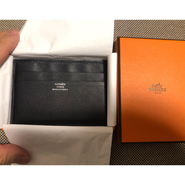 新品 エルメス Hermes シチズンツイル カードケース レザー 財布