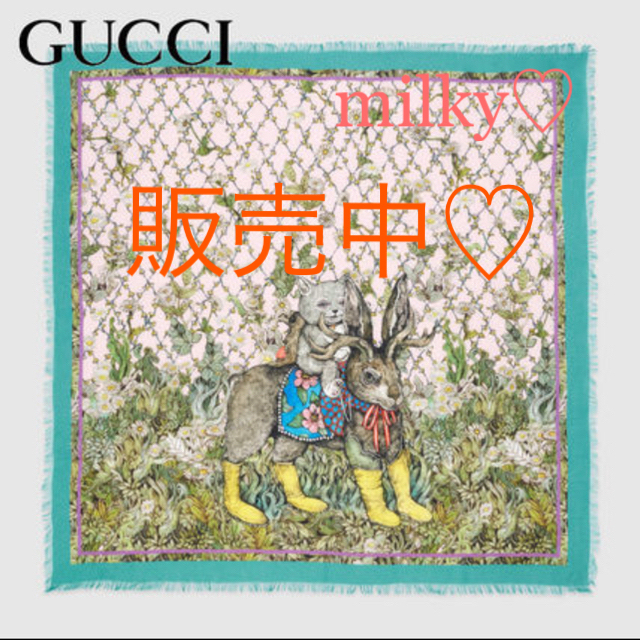 Gucci - GUCCI★新品★人気★完売ヒグチユウコ×gucciコラボスカーフの通販 by Milky♡'s shop｜グッチならラクマ