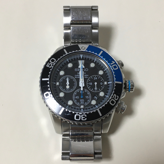 SEIKO セイコー ソーラー クロノグラフ ダイバー 200m-