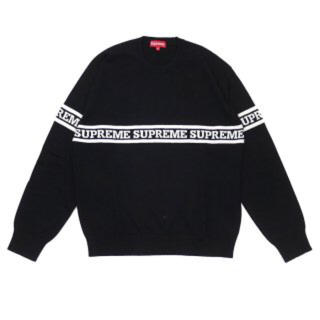 シュプリーム(Supreme)の定価以下 Supreme Logo Stripe Knit Top セーター(ニット/セーター)