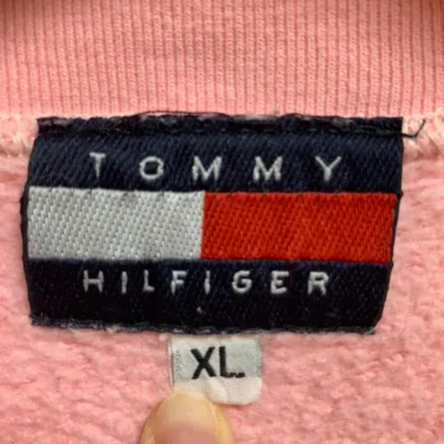 TOMMY HILFIGER(トミーヒルフィガー)のTommy hilfiger トレーナー　ピンク 最終値下げ 在庫処分sale メンズのトップス(スウェット)の商品写真