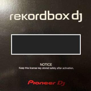 パイオニア(Pioneer)の【新品】rekordbox dj ライセンスキー Pioneer DJ ソフト(PCDJ)