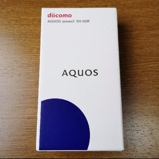 AQUOS sense3 SH-02M ホワイト ドコモ SIMロック解除済スマートフォン/携帯電話