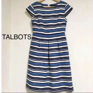 タルボット(TALBOTS)の【新品・未使用】タルボット              ボーダー ワンピース(ひざ丈ワンピース)