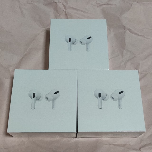 正規販売店】 Apple - 新品未開封 AirPods Pro MWP22J/A 3台 購入証明