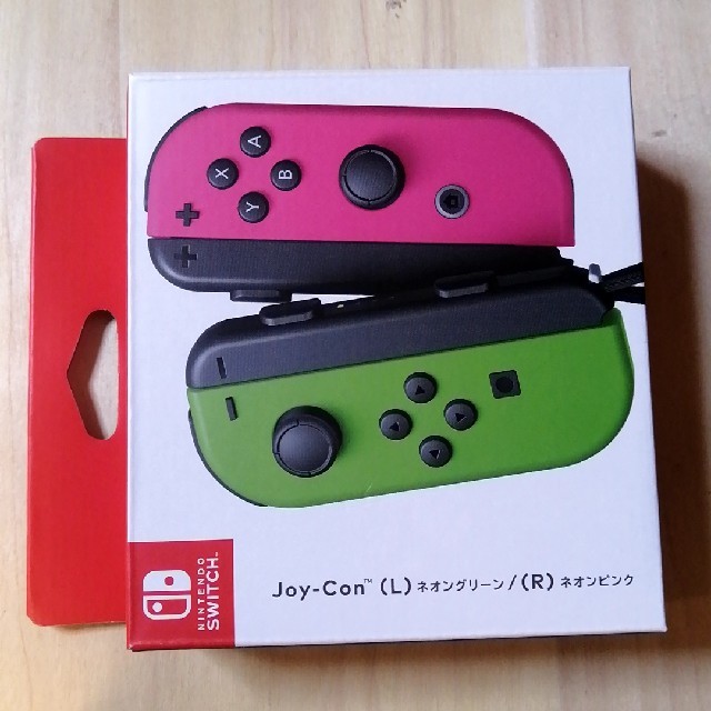 家庭用ゲーム機本体Joy-Con switc スイッチ コントローラー　グリーン／ピンク 納品書付