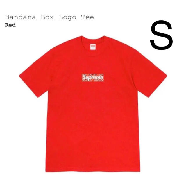 supreme bandana box logo tee red S