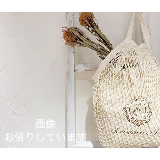 SM2(サマンサモスモス)の新品 サマンサモスモス オリジナル巾着付メッシュBag ノベルティー レディースのバッグ(かごバッグ/ストローバッグ)の商品写真