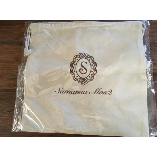 SM2(サマンサモスモス)の新品 サマンサモスモス オリジナル巾着付メッシュBag ノベルティー レディースのバッグ(かごバッグ/ストローバッグ)の商品写真