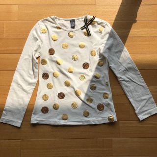 ザラキッズ(ZARA KIDS)のzara kids ★ ザラキッズ　ゴールドドット　長袖Tシャツ　140 cm(Tシャツ/カットソー)