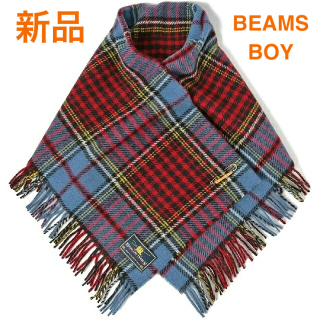 BEAMS BOY(ビームスボーイ)の新品 ビームスボーイ HIGHLAND TWEEDS ピンショール ストール レディースのファッション小物(マフラー/ショール)の商品写真