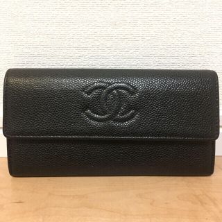 シャネル(CHANEL)の正規品 シャネル 財布 キャビアスキンココマーク長財布(財布)