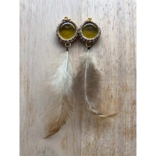 ピアス　イヤリング　ハンドメイド　アクセサリー　マクラメ編み(ピアス)