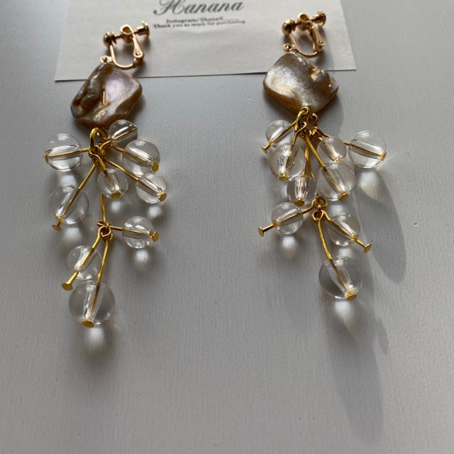 Lochie(ロキエ)のgold shell earring ハンドメイドのアクセサリー(イヤリング)の商品写真