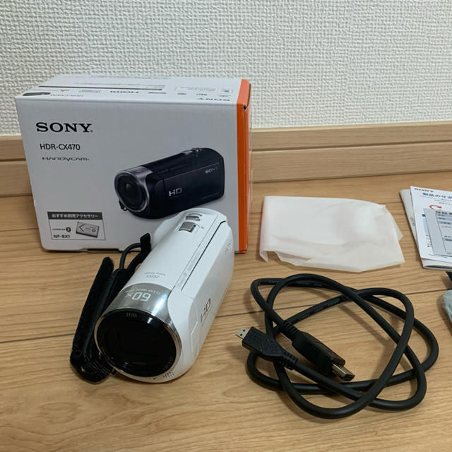 カメラSONY ビデオカメラ HDR-CX470 32GB 光学30倍 ホワイト