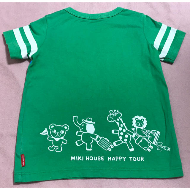 超目玉 ☆ミキハウス☆半袖Tシャツ☆110プッチーくん バス☆ キッズ服 超目玉 ☆ミキハウス☆半袖Tシャツ☆110プッチーくん バス☆ キッズ服