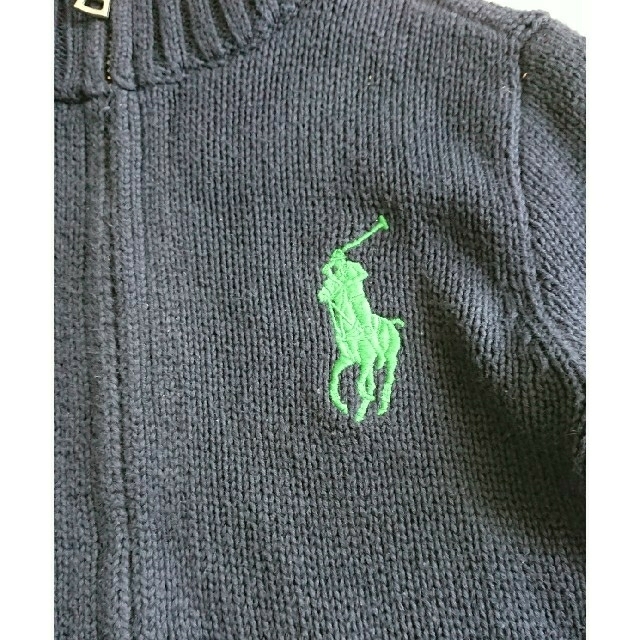 POLO RALPH LAUREN(ポロラルフローレン)のRALPH LAUREN ラルフローレン ニット カーディガン ジッパー キッズ/ベビー/マタニティのキッズ服男の子用(90cm~)(ニット)の商品写真