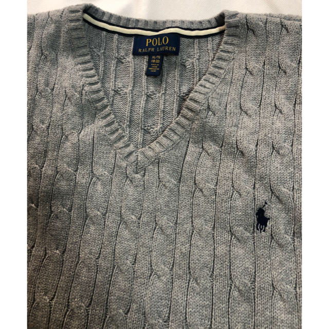 POLO RALPH LAUREN(ポロラルフローレン)のポロ・ラルフローレン POLO ボーイズ ケーブルニット コットンベスト メンズのトップス(ベスト)の商品写真