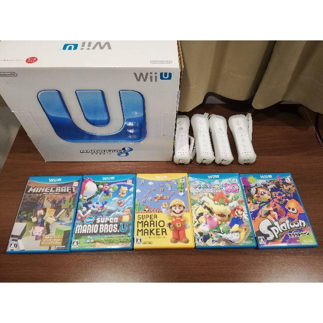 【ゆみぽん様専用】Wii U本体マリオカート8セット＋リモコン４個＋ソフト５本のサムネイル